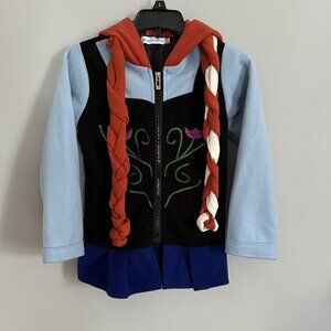 Girl's Anna (Frozen) Character Hoodie. Size 6-7